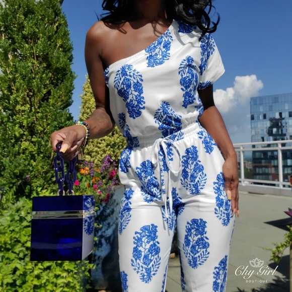 Chy Girl Pants - One Shoulder Jumpsuit  (LAST ONE)